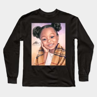 Beautiful Black Princess Long Sleeve T-Shirt